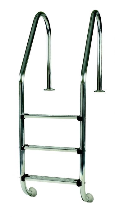 Gre Standard Edelstahleiter Poolleiter für Einbaubecken (3 Stufen)
