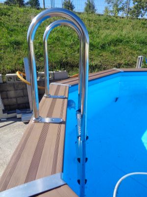 Gre Composite Pool 664  x 386 x 150 cm oval  Avantgarde + Heater Set, extra hoch