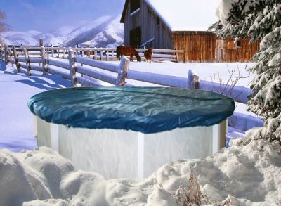 Winterabdeckung rund Ø 360 cm für Pool, 180g/m²