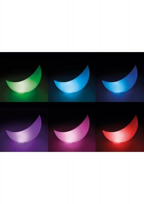 Schwimmendes LED-Halbmond-Licht Poolbeleuchtung Akku 135x 43 x 89 cm